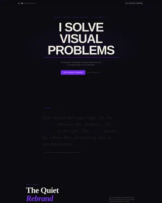 Graphic Designer Portfolio Landing Page Template