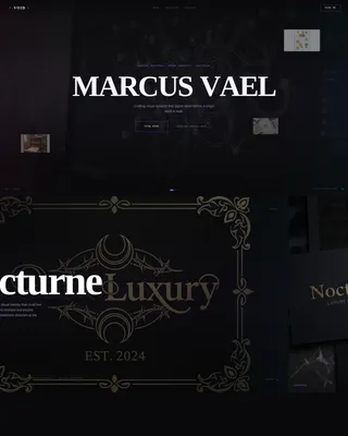 Dark Graphic Designer Portfolio Landing Page Template