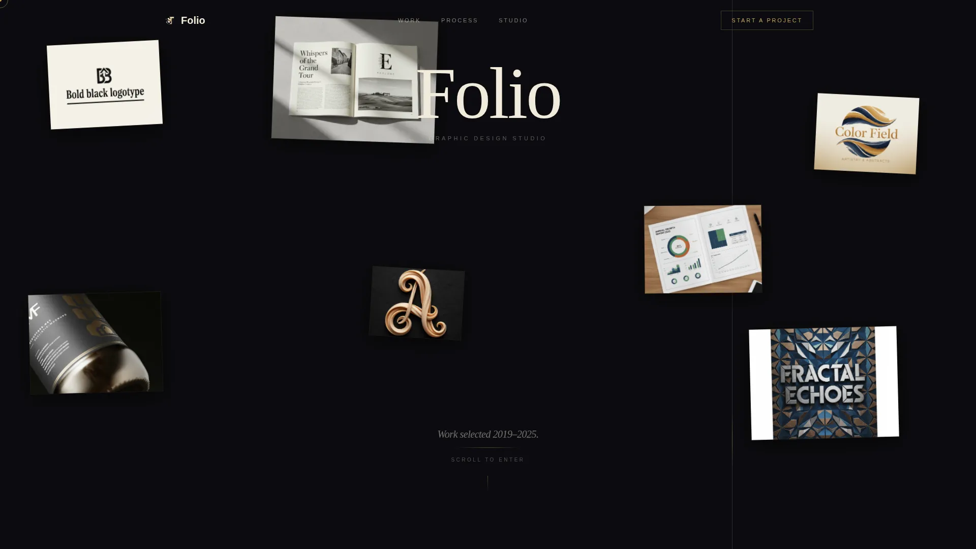 Graphic Designer Gallery Portfolio Landing Page