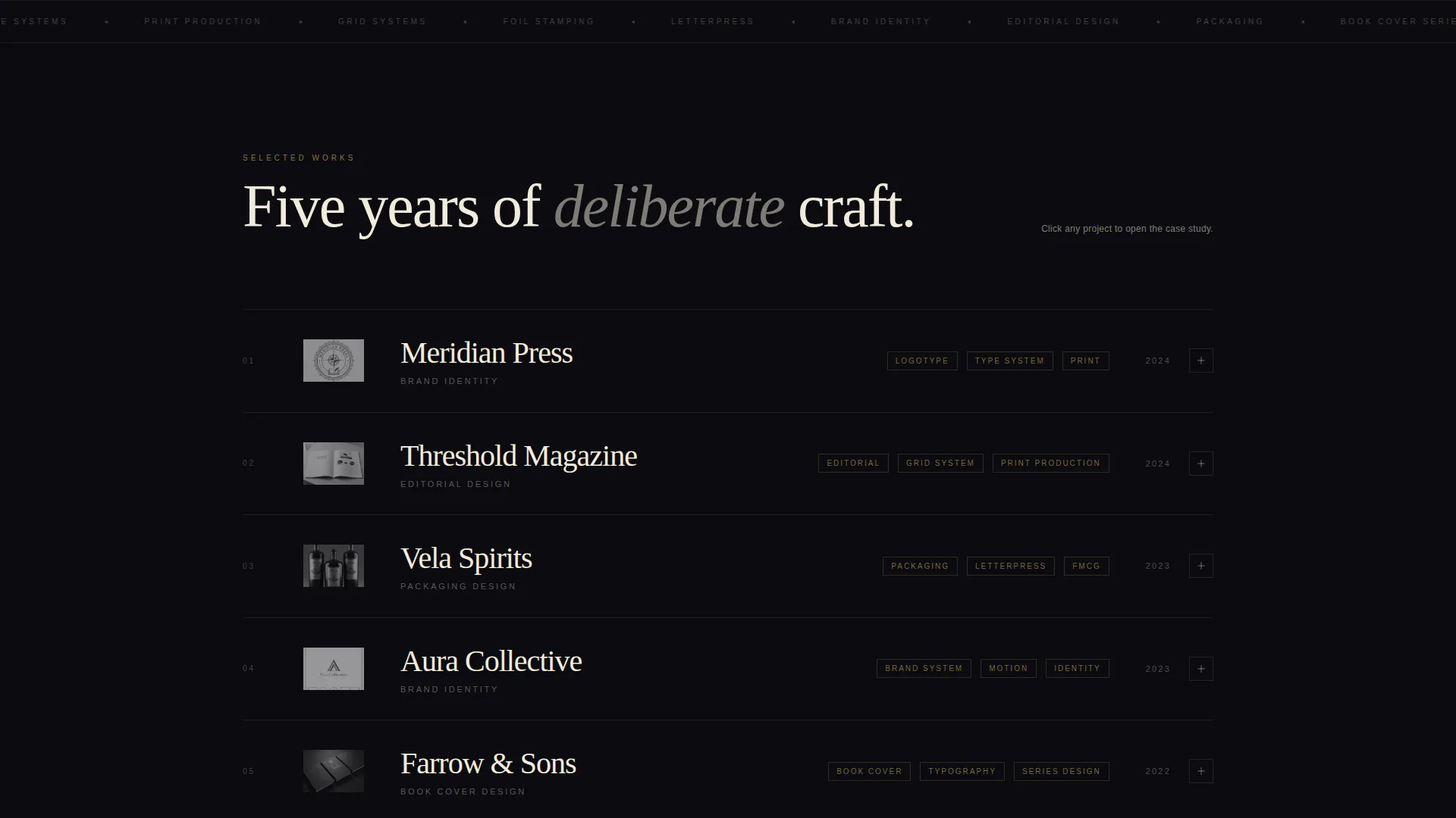 Graphic Designer Gallery Portfolio Landing Page