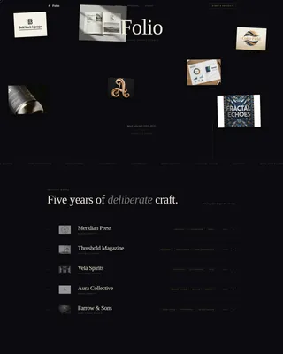 Graphic Designer Gallery Portfolio Landing Page