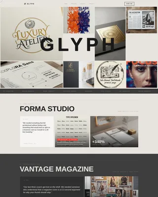 Bold Brutalist Graphic Designer Landing Page Template