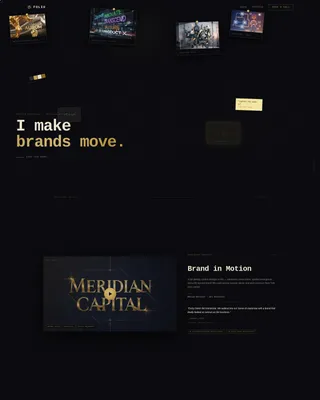 Motion Designer Portfolio Landing Page Template