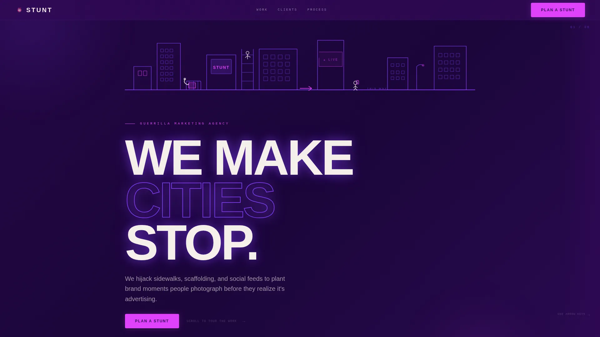 Guerrilla Marketing Agency Landing Page Template