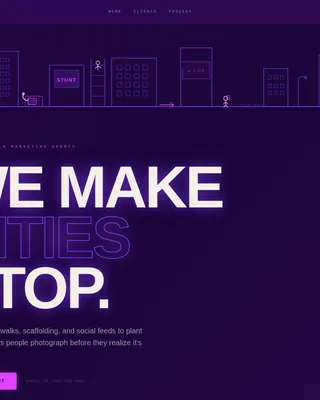 Guerrilla Marketing Agency Landing Page Template