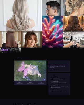Hairstylist Portfolio Landing Page Template