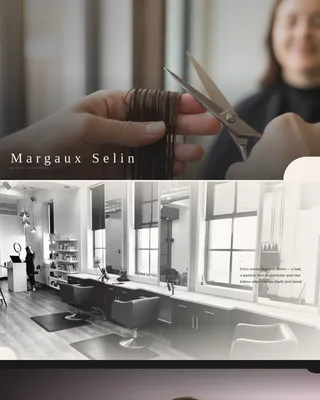 Elegant Hair Stylist Minimalist Portfolio Landing Page