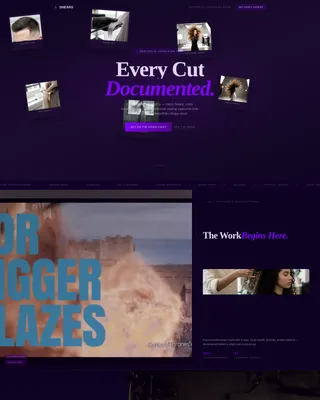 Cinematic Hairstylist Landing Page Template