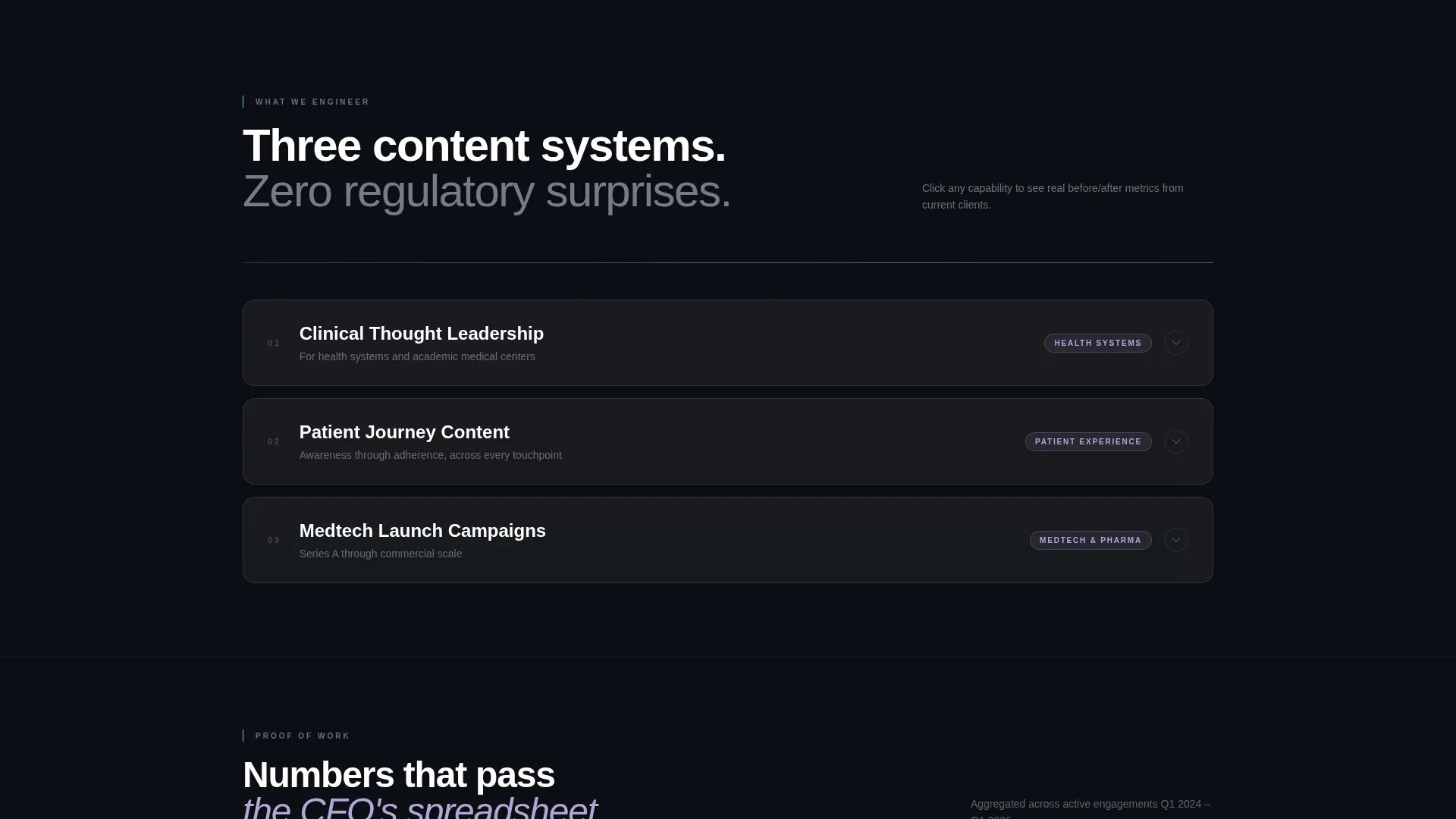 Iridescent Healthcare Agency Landing Page Template