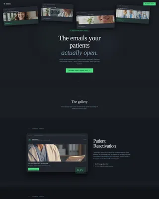Healthcare Email Marketing Agency Landing Page Template