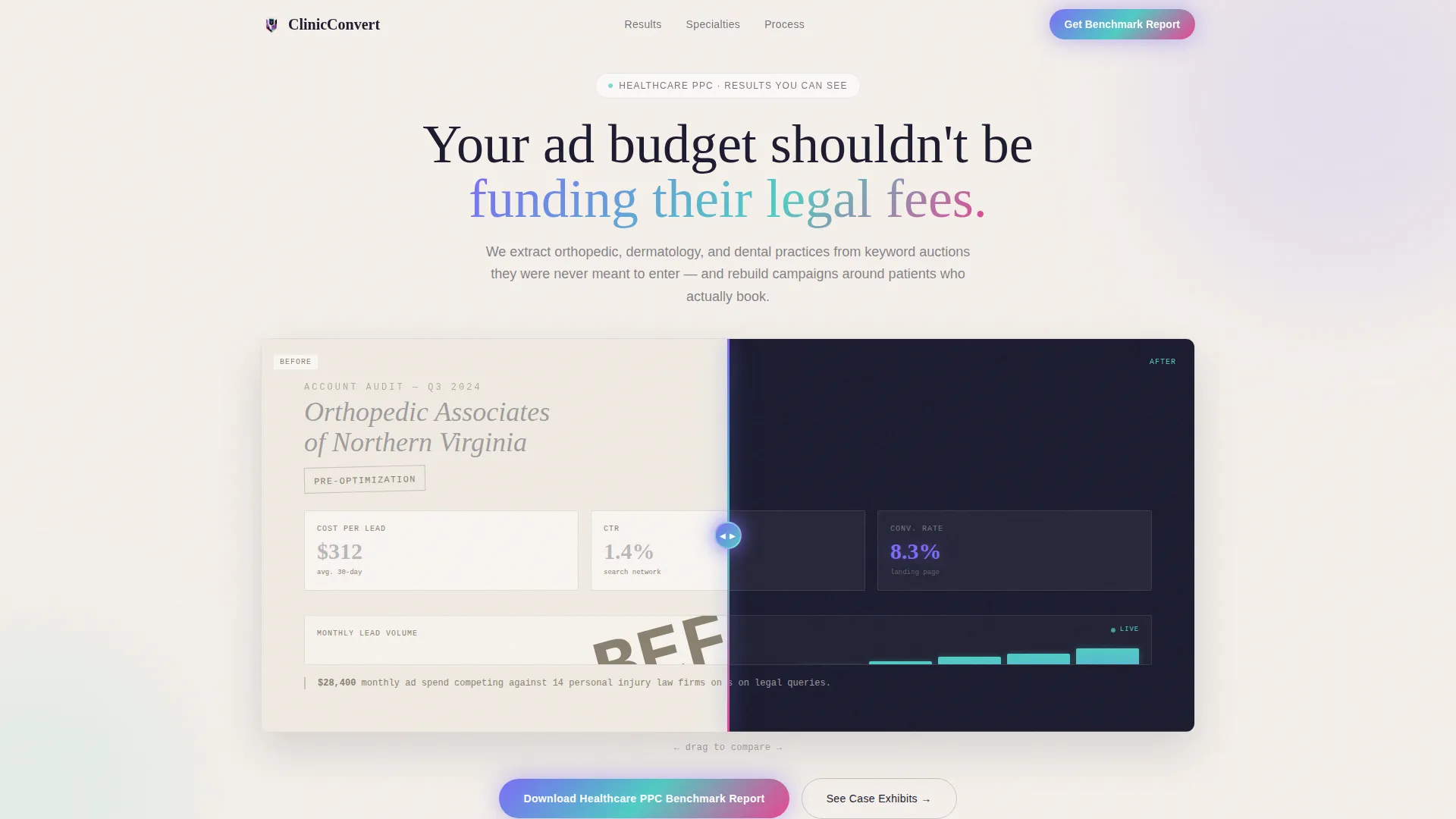 Healthcare PPC Agency Landing Page Template