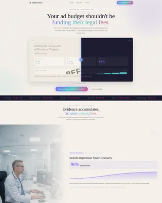 Healthcare PPC Agency Landing Page Template