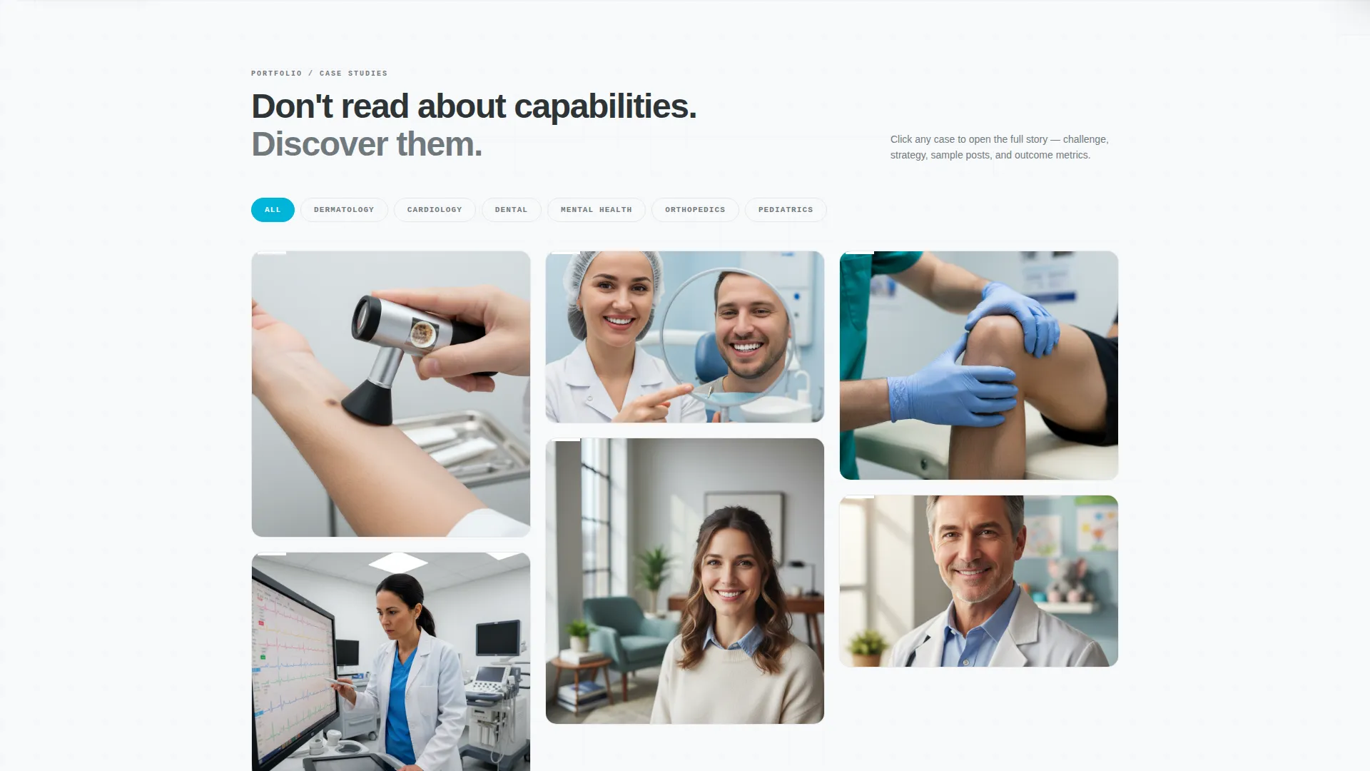 Healthcare Social Media Agency Landing Page Template