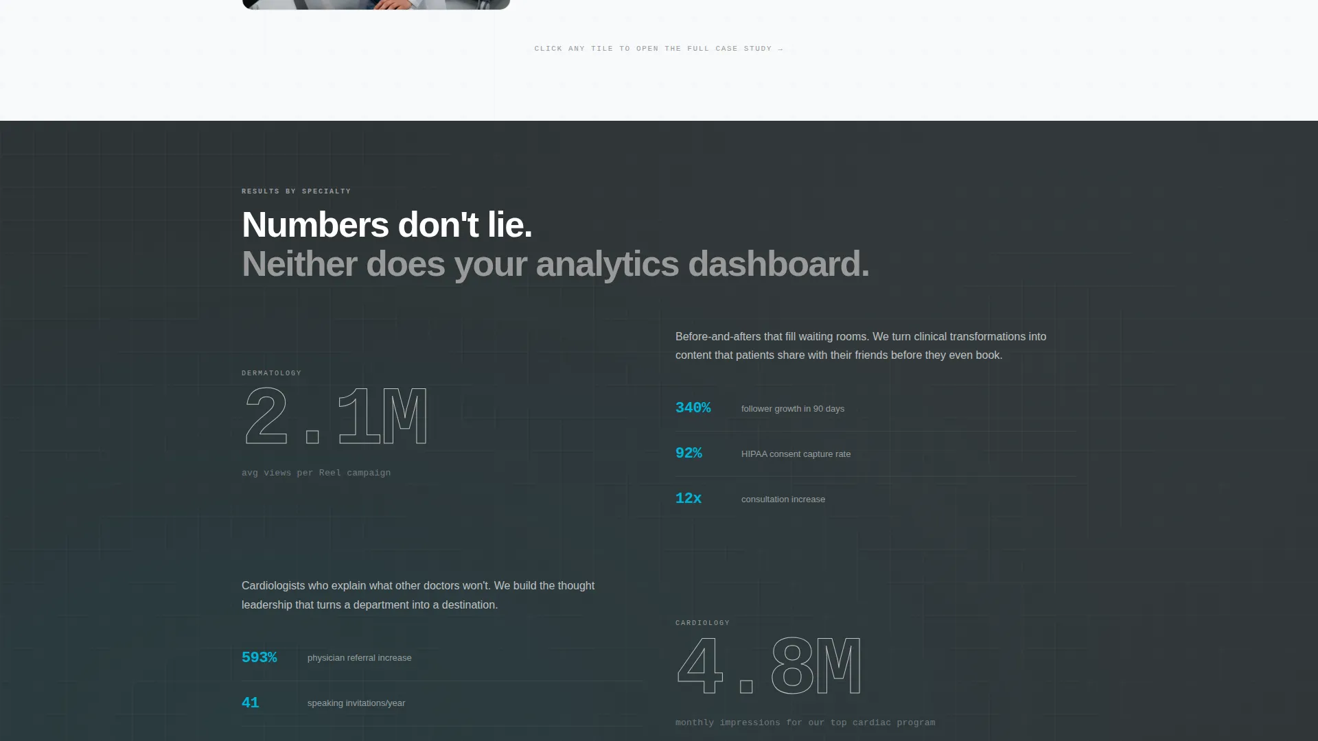 Healthcare Social Media Agency Landing Page Template