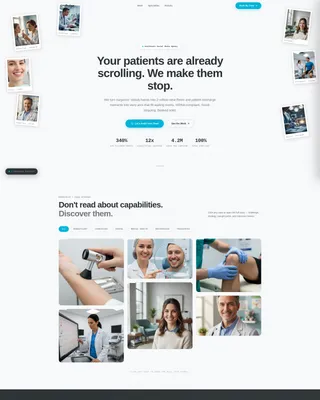 Healthcare Social Media Agency Landing Page Template