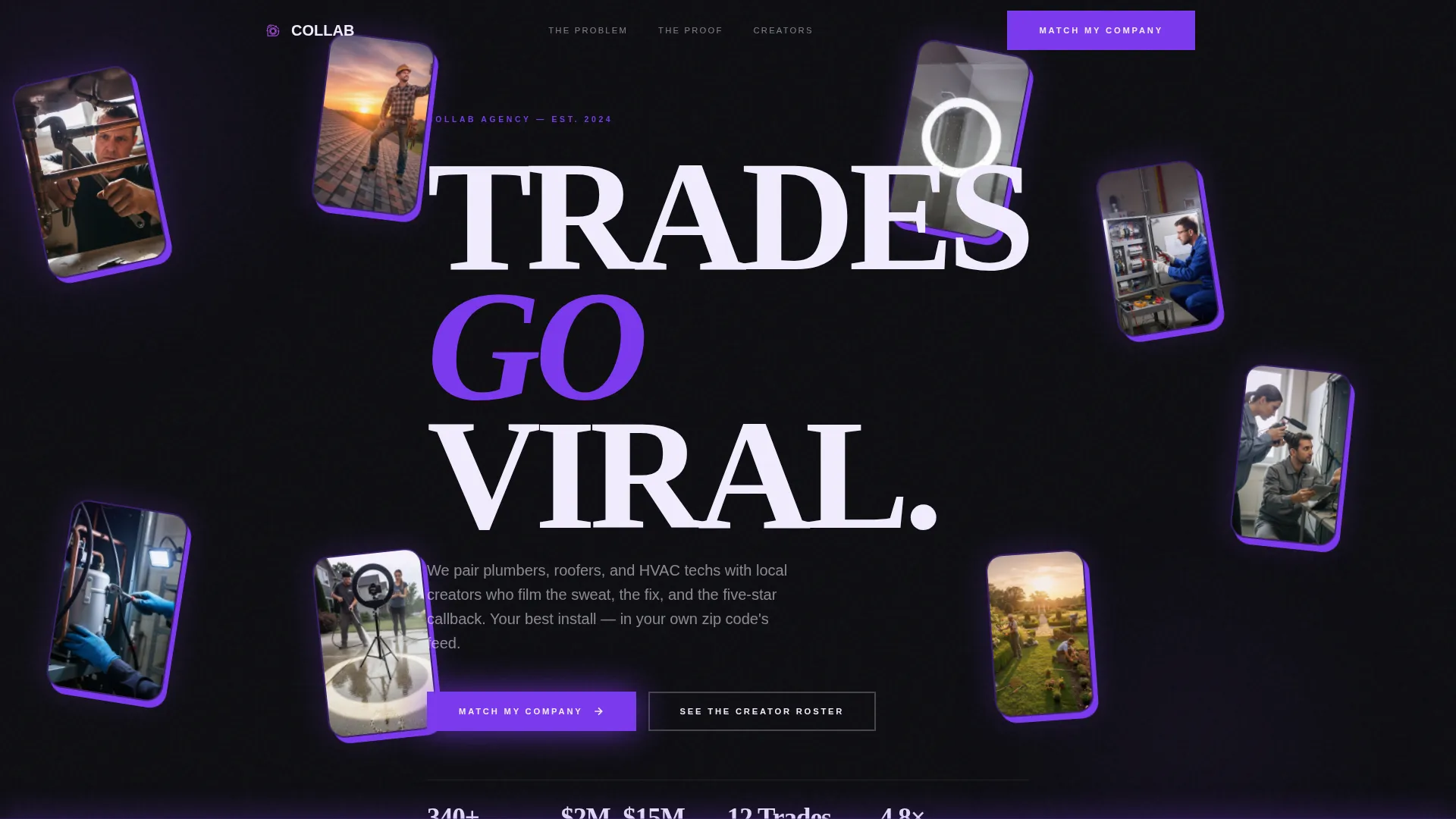 Bold Home Services Agency Landing Page Template