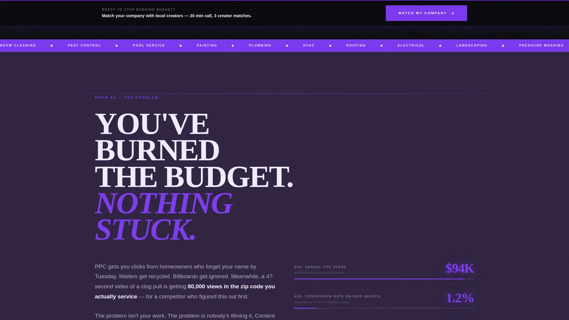 Bold Home Services Agency Landing Page Template