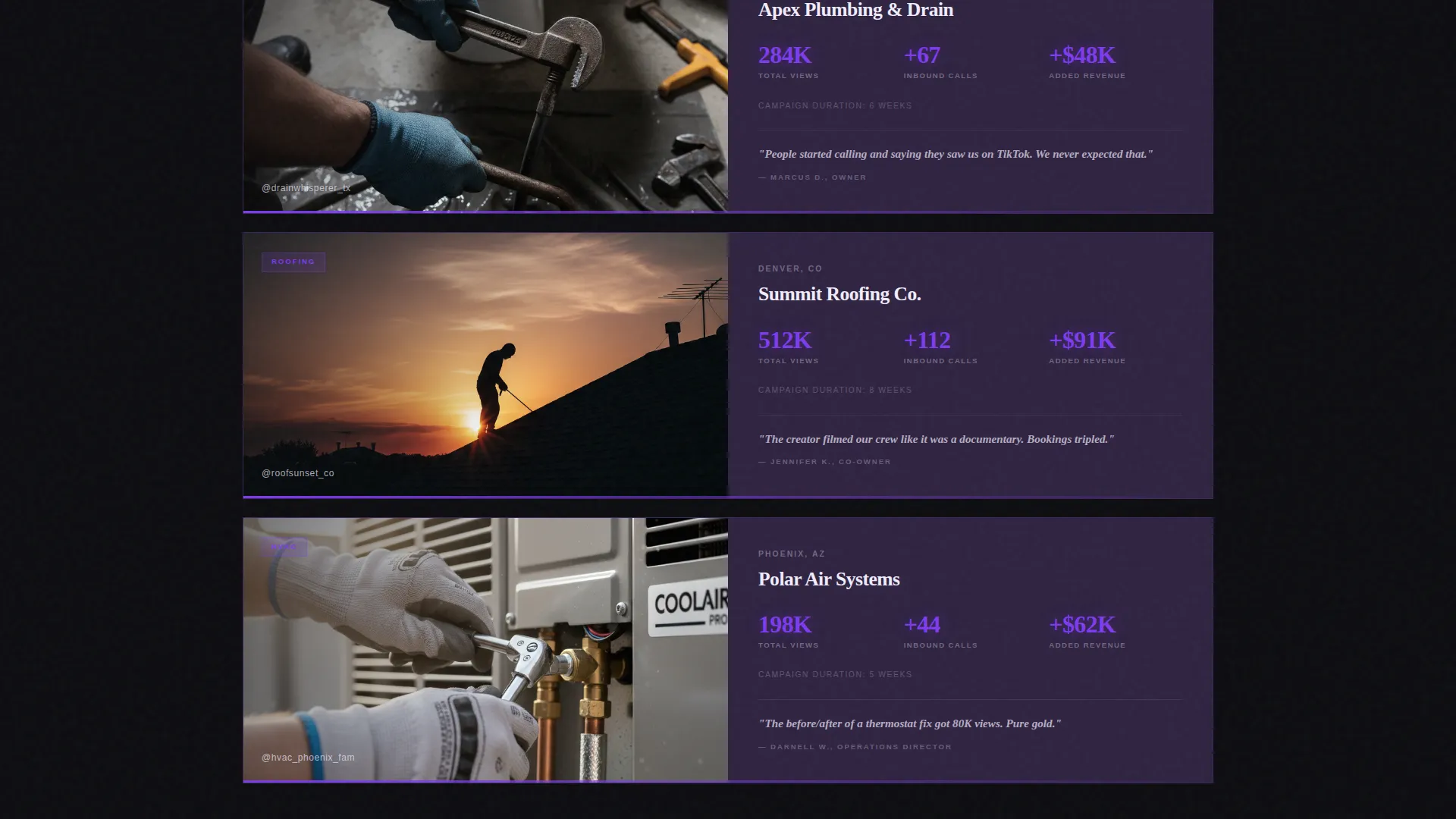 Bold Home Services Agency Landing Page Template