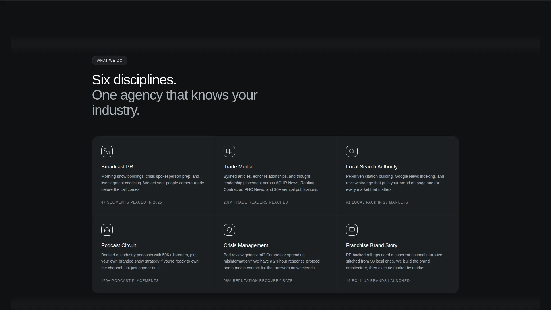 Home Services PR Agency Landing Page Template