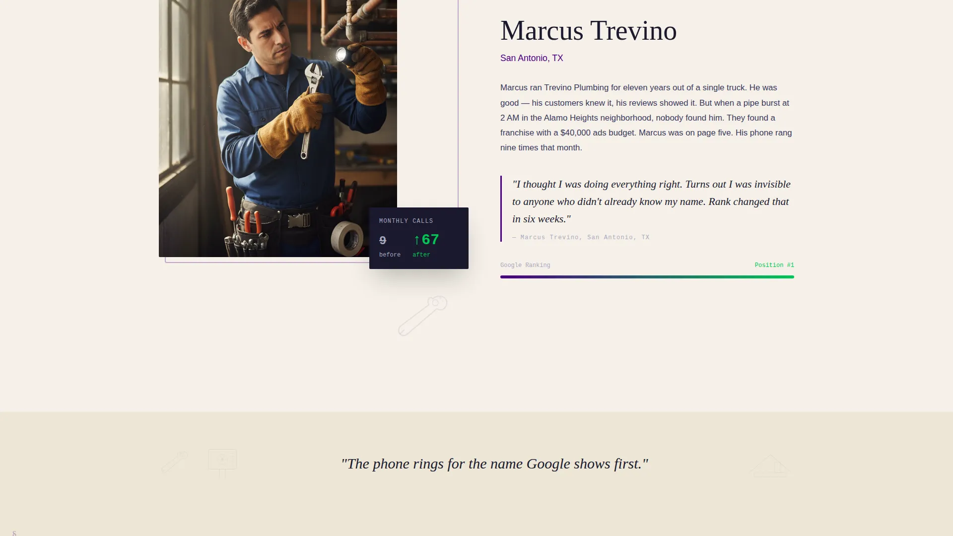 Home Services SEO Agency Landing Page Template