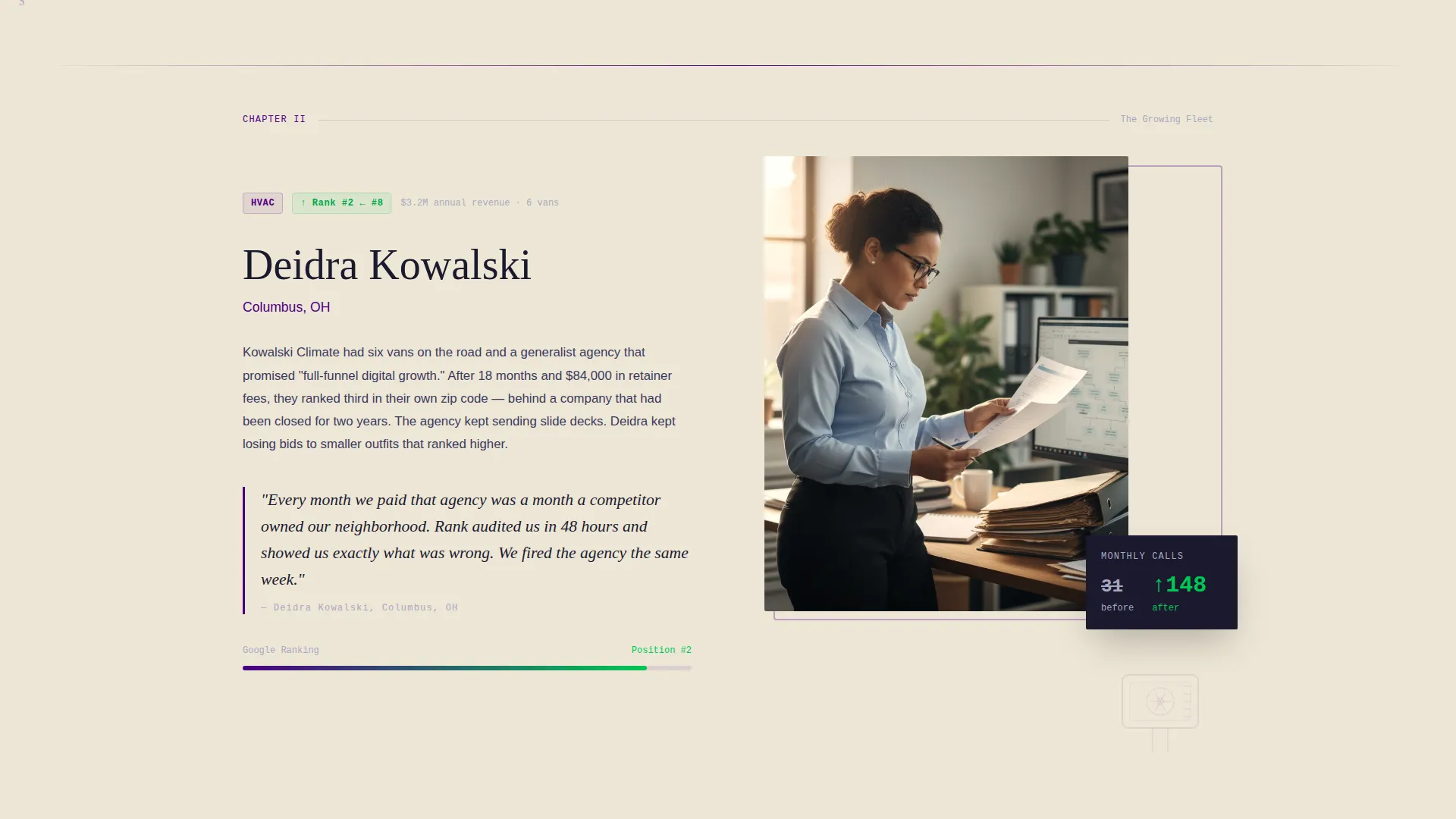 Home Services SEO Agency Landing Page Template