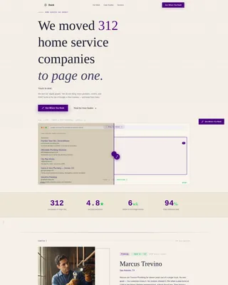 Home Services SEO Agency Landing Page Template