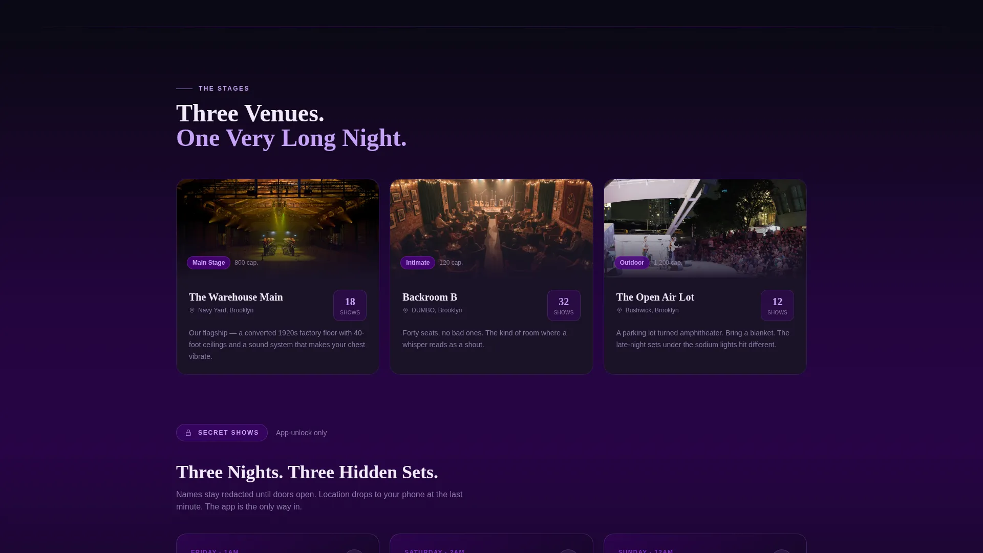 Comedy Festival Landing Page Template
