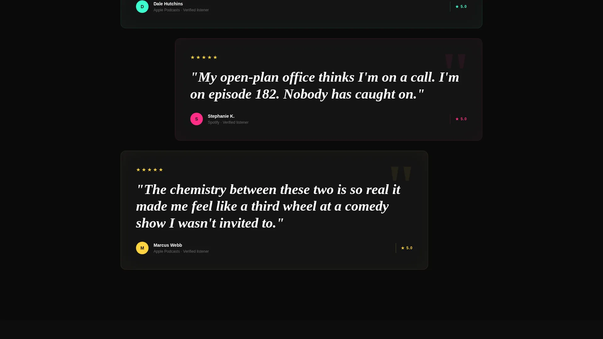 Comedy Podcast Landing Page Template