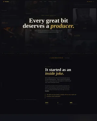 Bold Comedy Podcast Production Landing Page