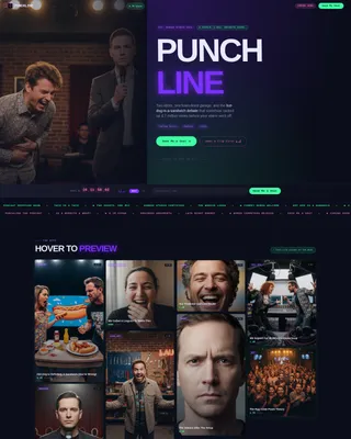 Viral Comedy Channel Landing Page Template