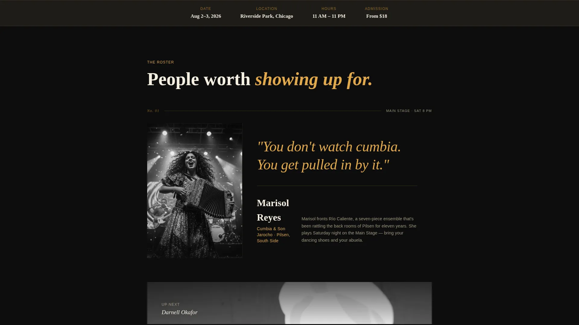 Vibrant Festival Landing Page Template