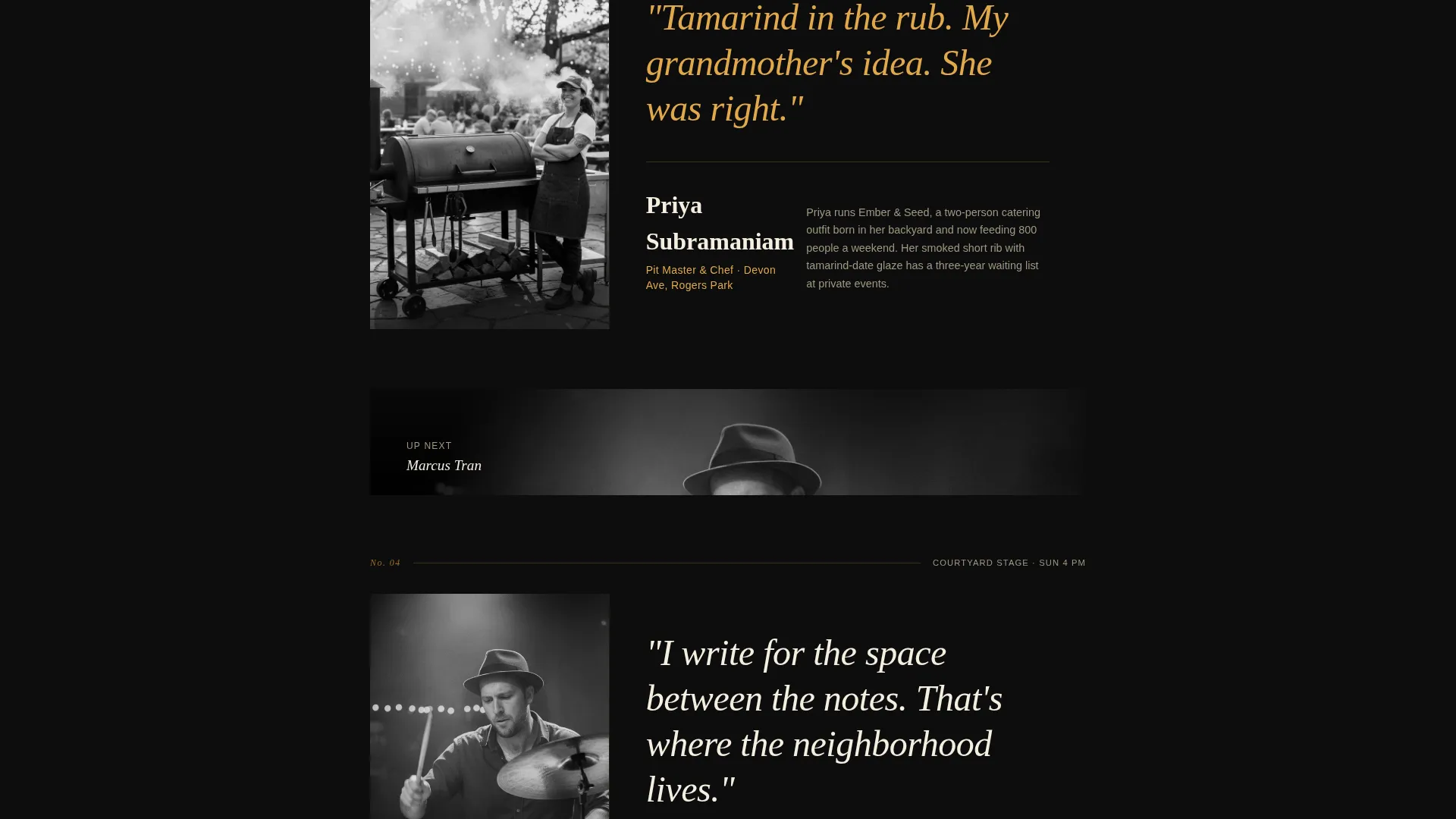 Vibrant Festival Landing Page Template
