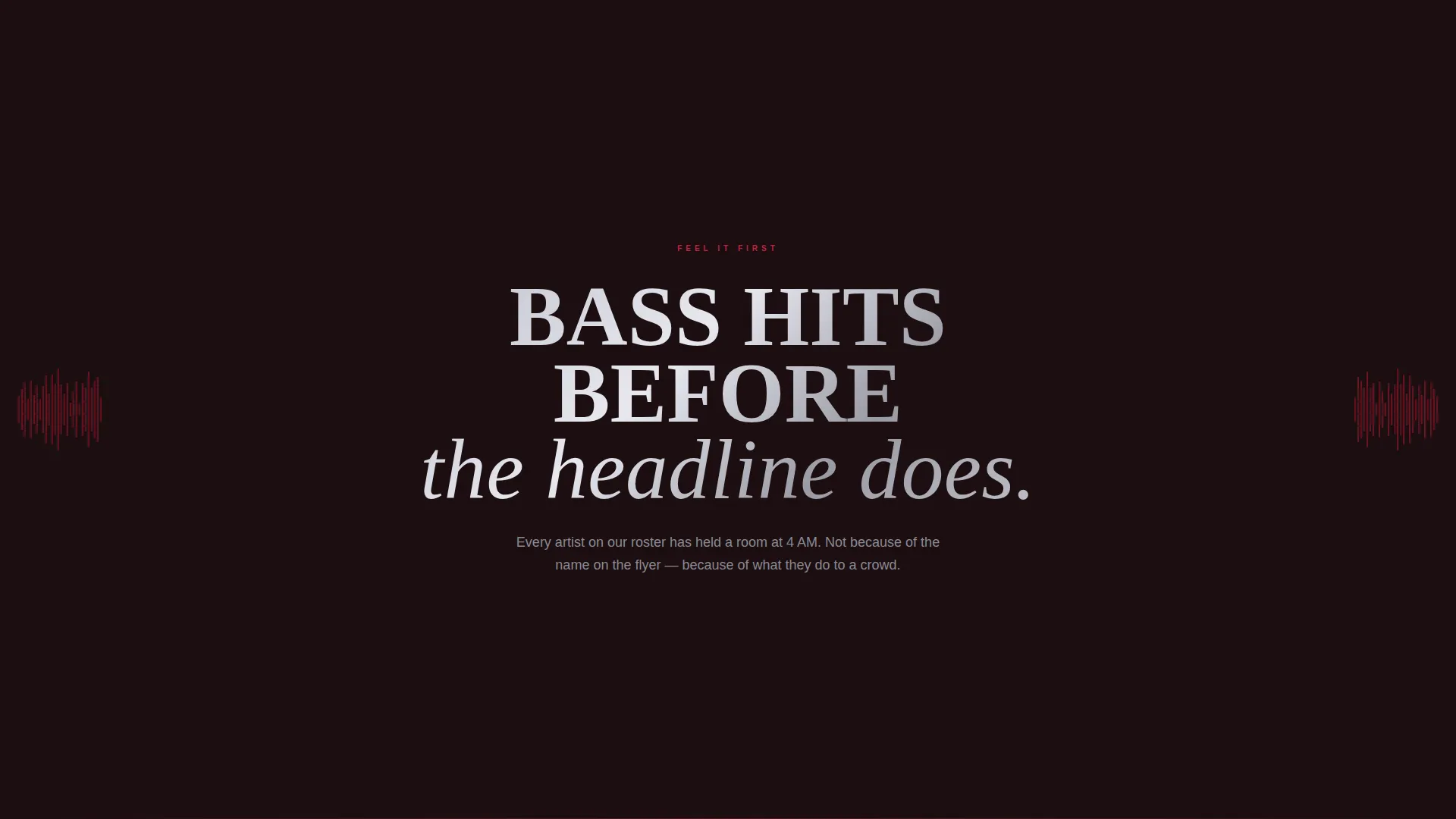 DJ Booking Agency Landing Page Template