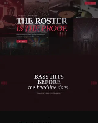 DJ Booking Agency Landing Page Template