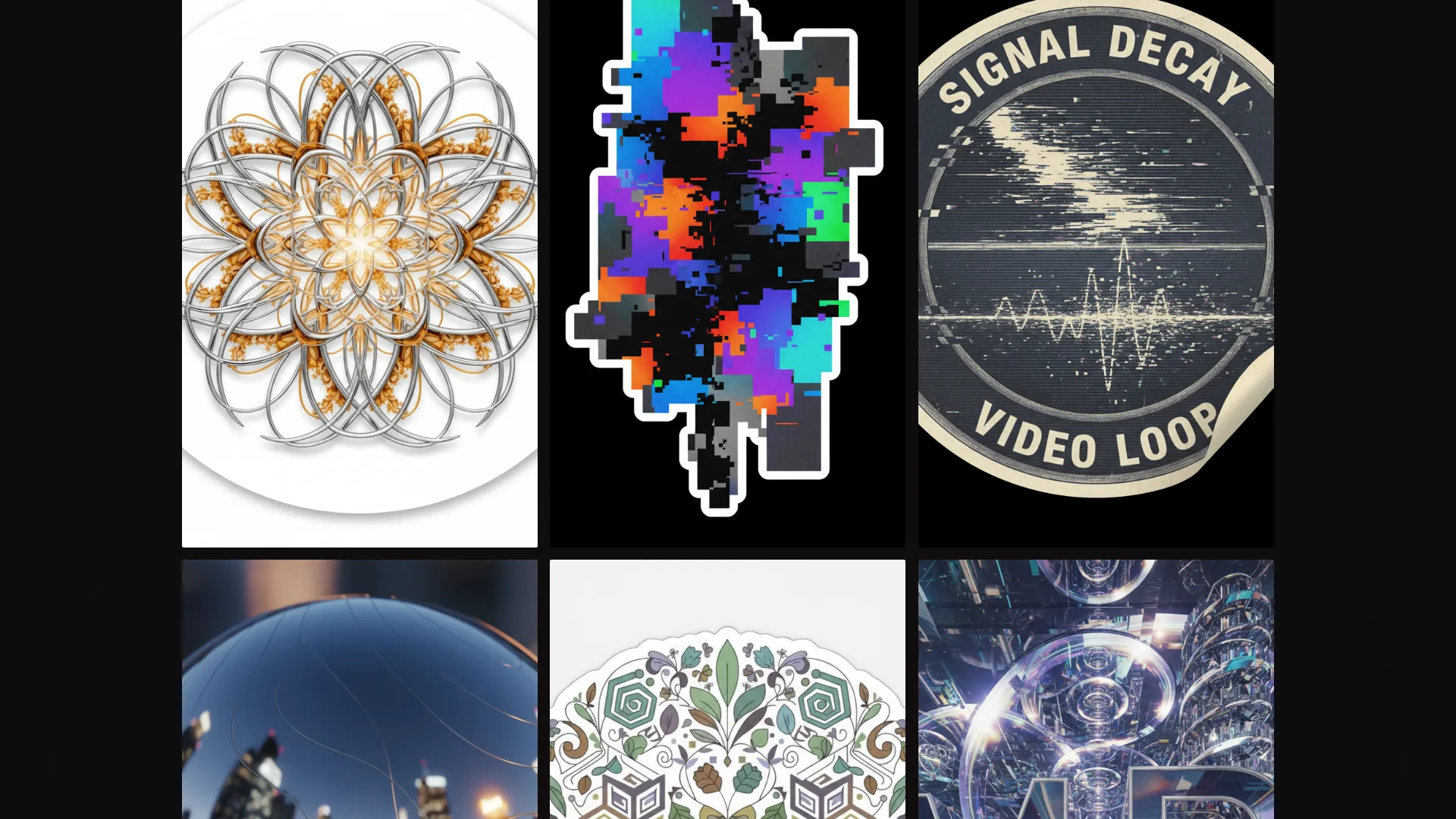 Immersive Digital Art Gallery Landing Page Template