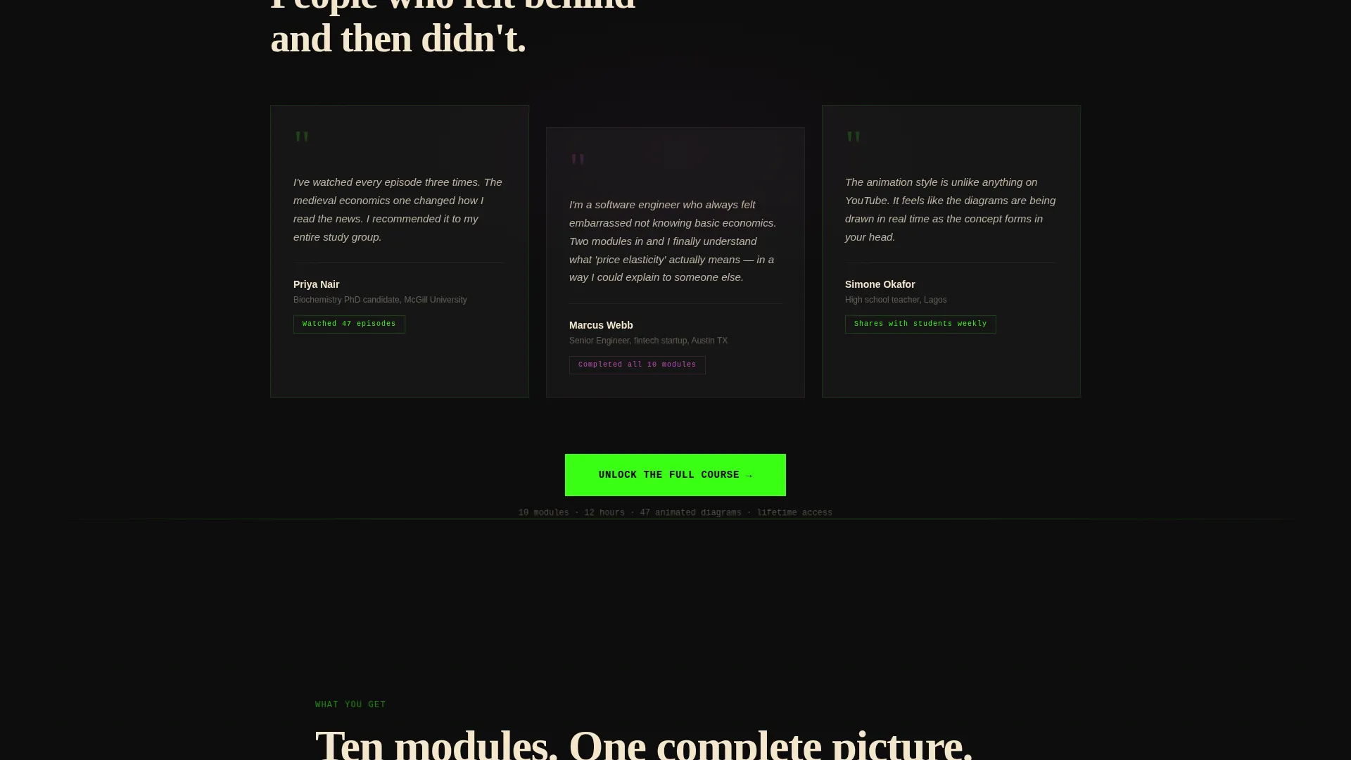 Content Creator Education Website Template