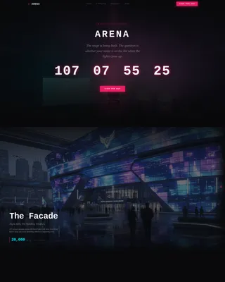 Esports Landing Page Template - Cinematic Waitlist