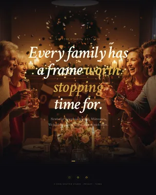 Family Photography Landing Page Template