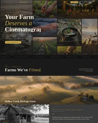 Farm & Homestead Vlog Production Landing Page