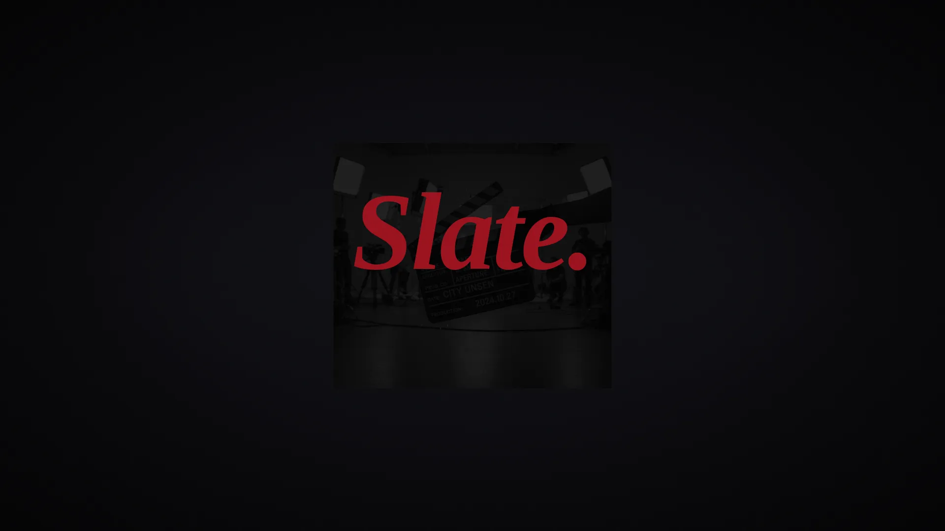 Cinematic Film Production Company Landing Page