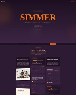 Food Podcast Landing Page Template | Waitlist