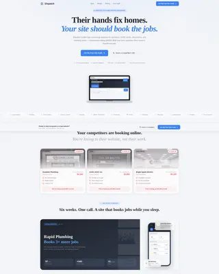 Home Services Agency Bento Grid Landing Page