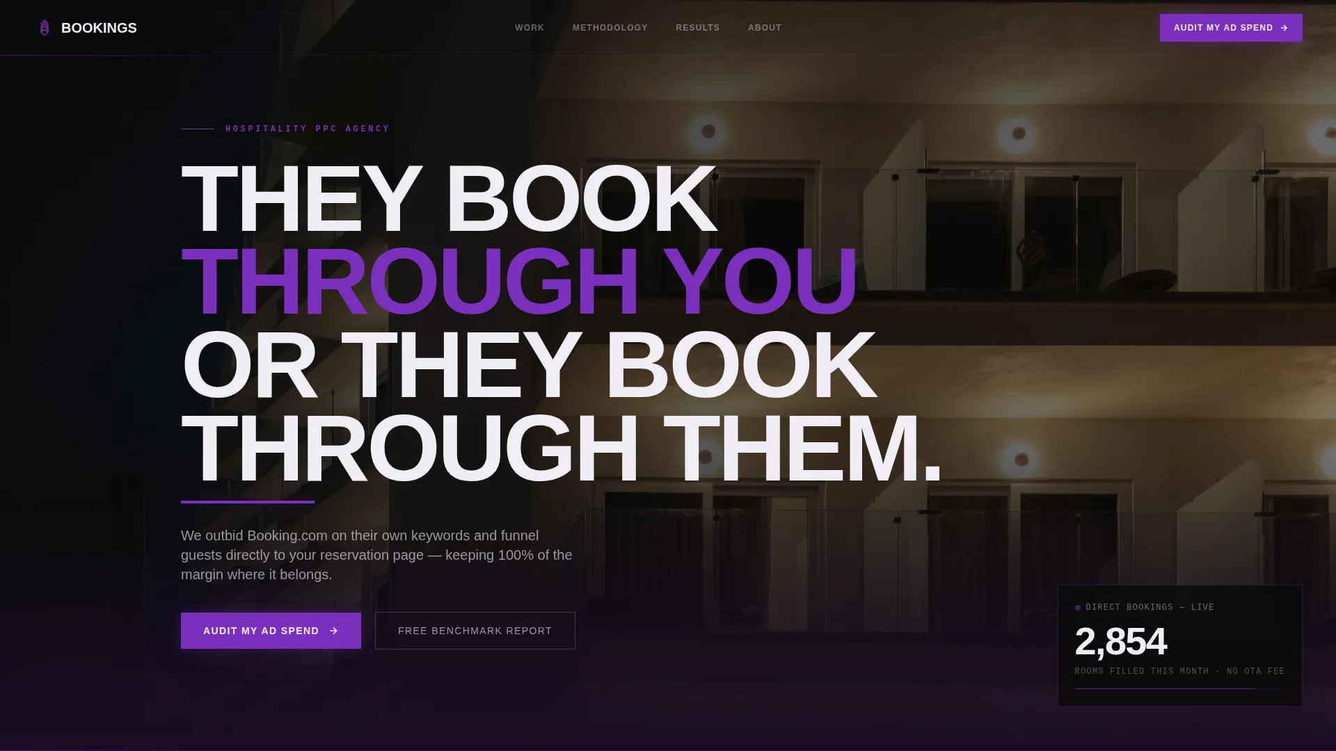 Highconverting Hospitality Landing Page Template