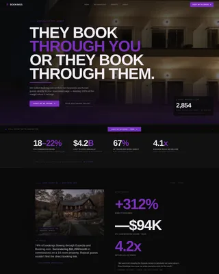Highconverting Hospitality Landing Page Template