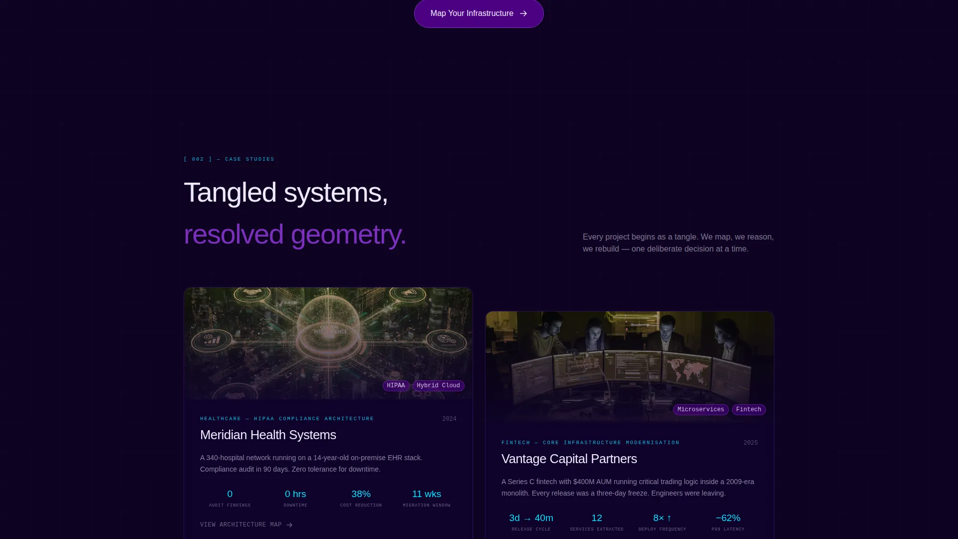 IT Consultant Landing Page Template | Electric Indigo