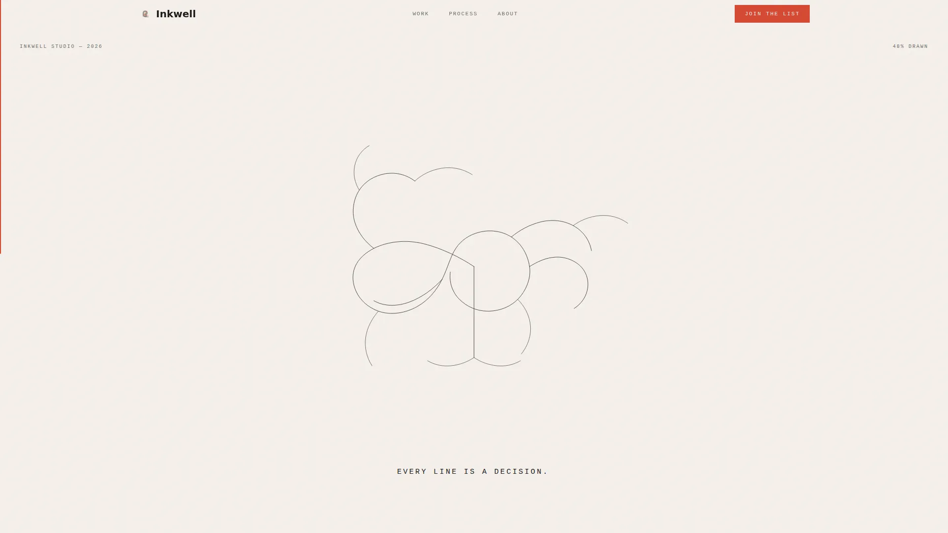 Minimalist Illustrator Portfolio Landing Page Template