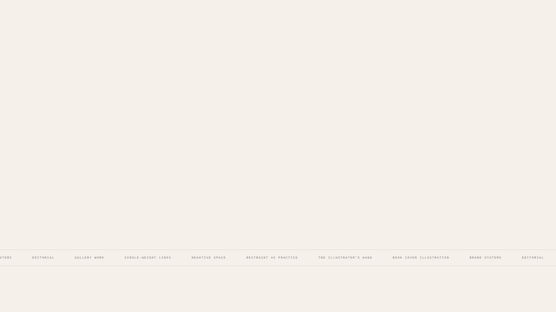 Minimalist Illustrator Portfolio Landing Page Template