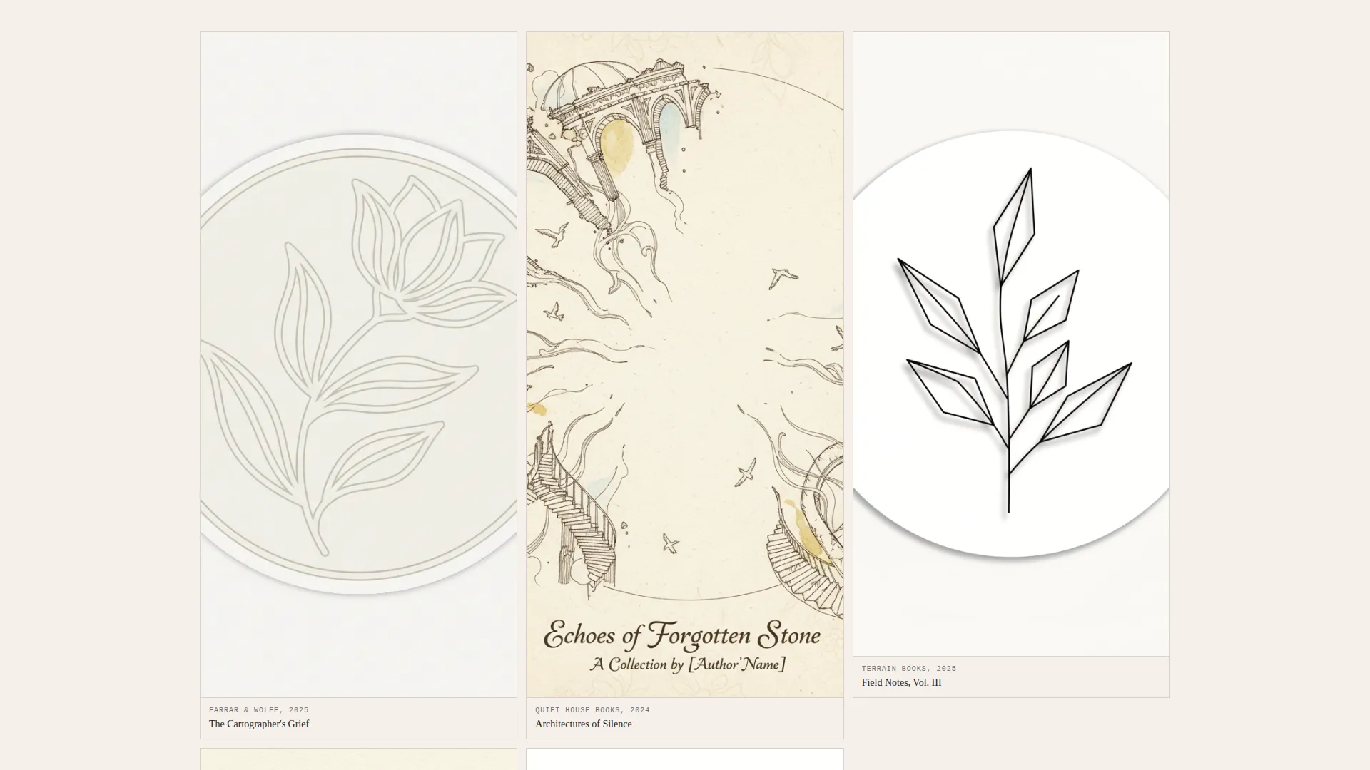 Minimalist Illustrator Portfolio Landing Page Template
