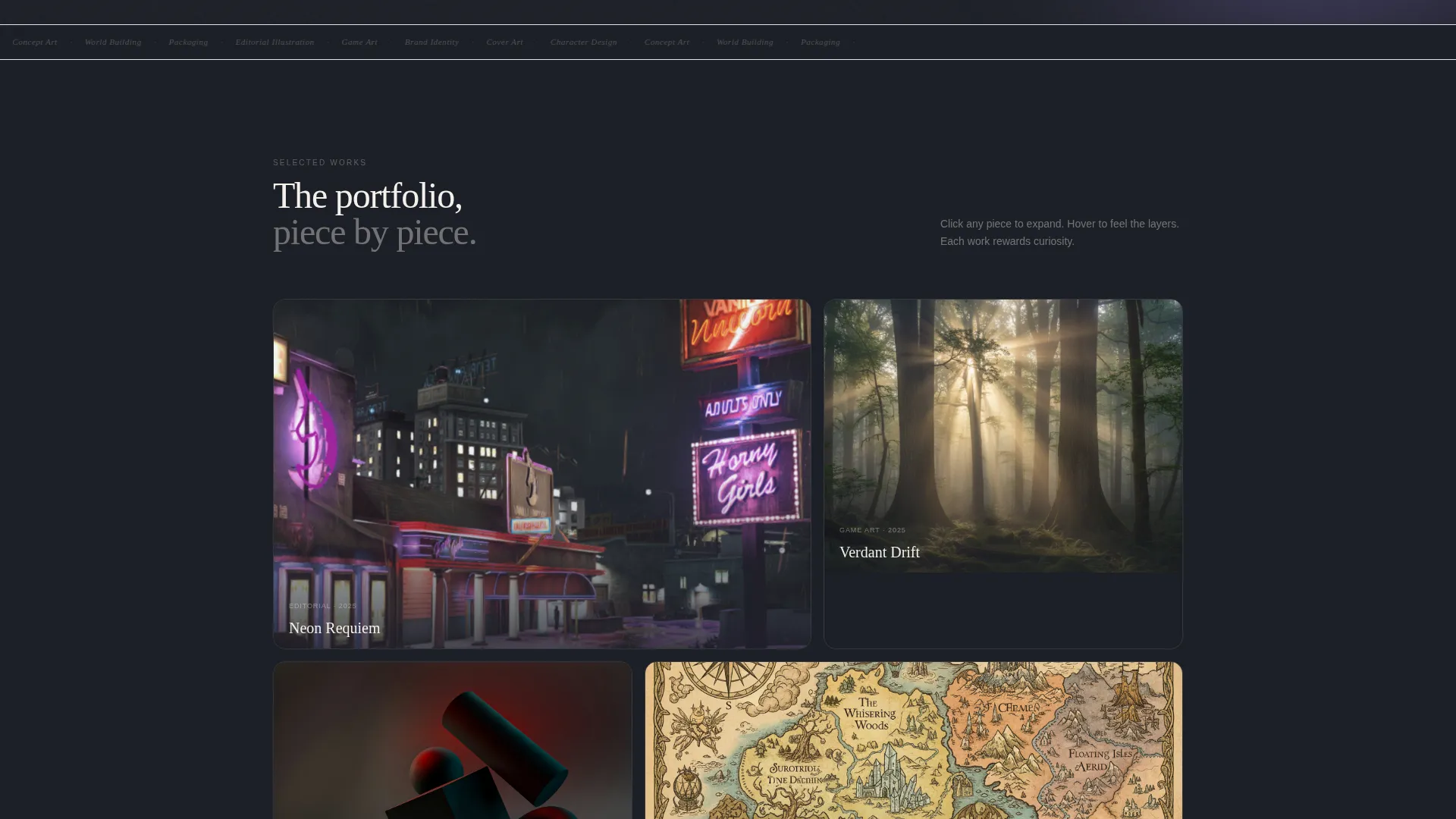 Illustrator Portfolio Landing Page Template