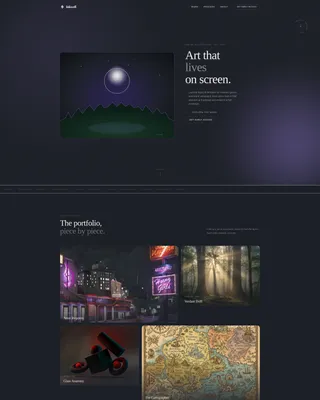 Illustrator Portfolio Landing Page Template